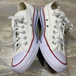 Converse All Star Low Tops Lace Up White Shoes